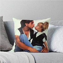 Full House Uncle Jesse Michelle Funny Throw Pillow