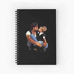 Uncle Jesse and Michelle Tanner's kiss from Full House on a spiral notebook