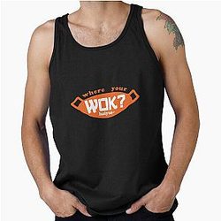 Uncle Roger asks where your wok or orange tank top