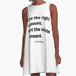 Use the right amount not  Uncle Roger Nigel Ng A Line Dress