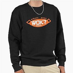 Uncle Roger asks, Where is Your Wok - Orange Pullover Sweatshirt
