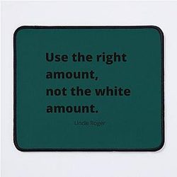 Use the right amount not Uncle Roger Nigel Ng Mouse Pad
