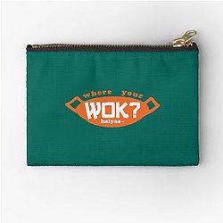 Uncle Roger asks you, Where is your wok - Orange Zipper Pouch