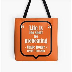 Uncle Roger Life is Too Short for Preheating Tote Bag