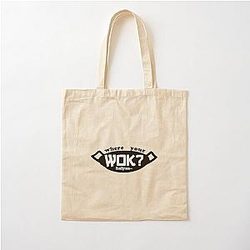 Uncle Roger asks you to cook egg fried rice from where your wok meets light coloured cotton tote bag
