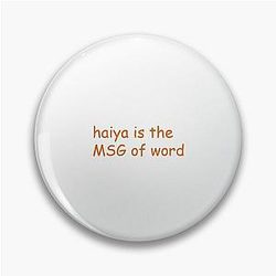 UNCLE ROGER MSG Orange Pin