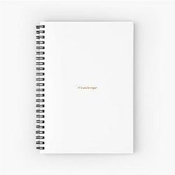 UNCLE ROGER Orange Spiral Notebook