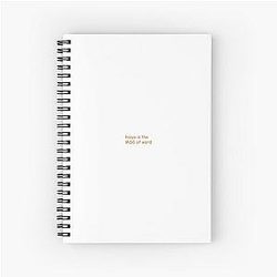 Uncle Roger MSG Orange Spiral Notebook