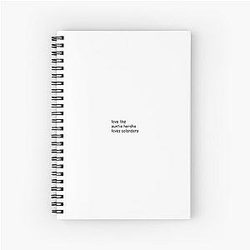 Uncle Roger Love Like Auntie Black Spiral Notebook