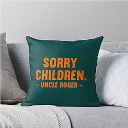 Sorry Uncle Roger Throw Pillow