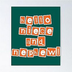 Uncle Roger says Hello niece and nephew Poster