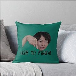 Uncle Roger Finga Throw Pillow