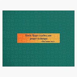 Uncle Roger Teachs Proper Technique Jigsaw Puzzle