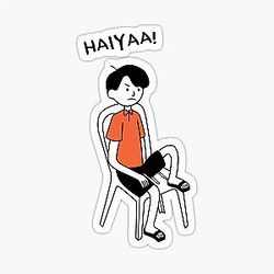 Uncle Roger Merch Haiyaa Sticker