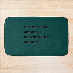 Use the right amount not Uncle Roger Nigel Ng Bath Mat