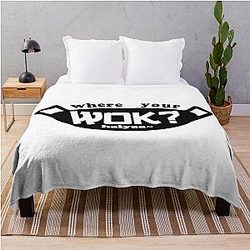 Uncle Roger asks you to cook egg fried rice, Where's Your Wok, With a Light Coloured Throw Blanket.
