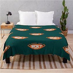 Uncle Roger asks you Where is Your Wok Orange Throw Blanket