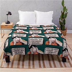 Use the right amount not Uncle Roger Nigel Ng Throw Blanket