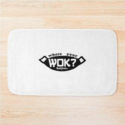 Uncle Roger asks you to cook egg fried rice. Where is your wok? Bath Mat