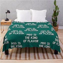 MSG Is the King of Flavor Throw Blanket