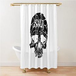 Unus Annus Black Shower Curtain