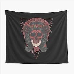 Unus Annus Red Skull Tapestry