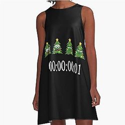 Unus Annus The End Timer half split momento countdown A-Line Dress
