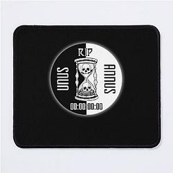 Unus Annus Rip Time Up Black and White Mouse Pad