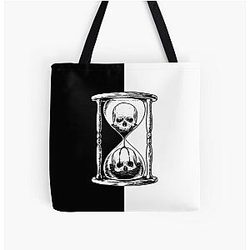 Unus Annus Black and White Design Tote Bag