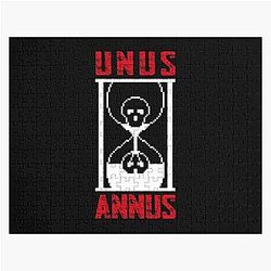 Skull Hourglass Pixel Retro Jigsaw Puzzle Unus Annus
