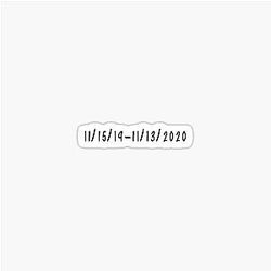 Unus Annus Date Sticker