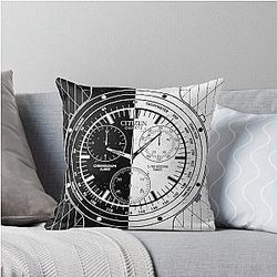 Unus Annus - Black and White Throw Pillow