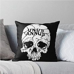Unus Annus Skull White Pillow