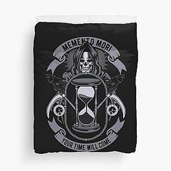 Camp Unus Annus Memento Mori Your Time Will Come Duvet Cover