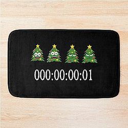 Unus Annus The End Timer, Happy Christmas, Half 
Momento, Countdown Bath Mat