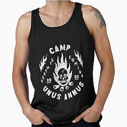 Camp Unus Annus Fire Skull Design Tank