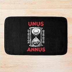 Unus Annus, 365 Days, Cool Skull Hourglass Hot Bath Mat