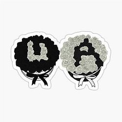 Unus Annus Roses Sticker