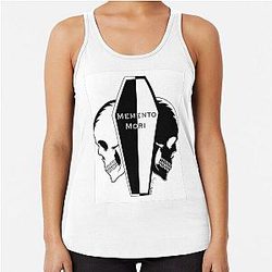 Unus annus black momento mori Racerback Tank Top