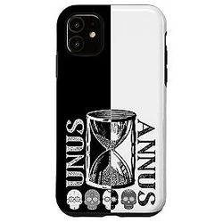 Unus Annus item features hourglass and skull Case for iPhone 11