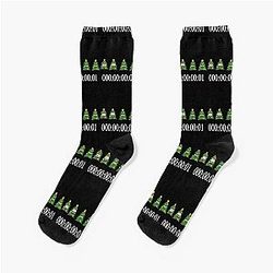 Unus Annus The End Timer, Happy Christmas, Half, Split, Momento, Countdown Socks