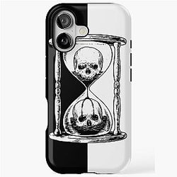 Unus Annus Hourglass Black Design iPhone Case