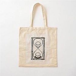 Pixel Art Unus Annus Hourglass Cotton Tote Bag