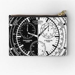 Unus Annus - Black White Zipper Pouch