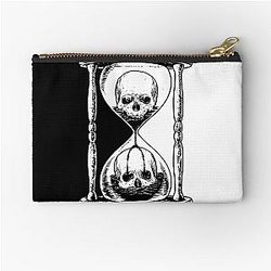 Unus Hourglass Black Design Zipper Pouch