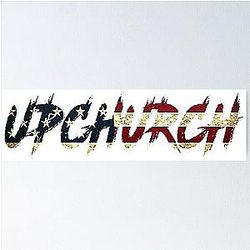 Upchurch White USA Poster