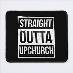OUTTA BLACK MOUSE PAD