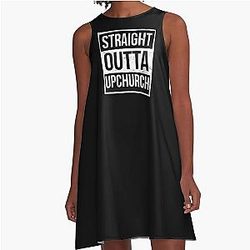 Straight Outta Black Upchurch A-Line Dress