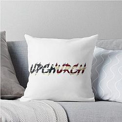 Upchurch White USA Throw Pillow