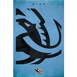 NHL Utah Mammoth Logo 25 Wall Poster 34L x 22 4W Premium Unframed Version